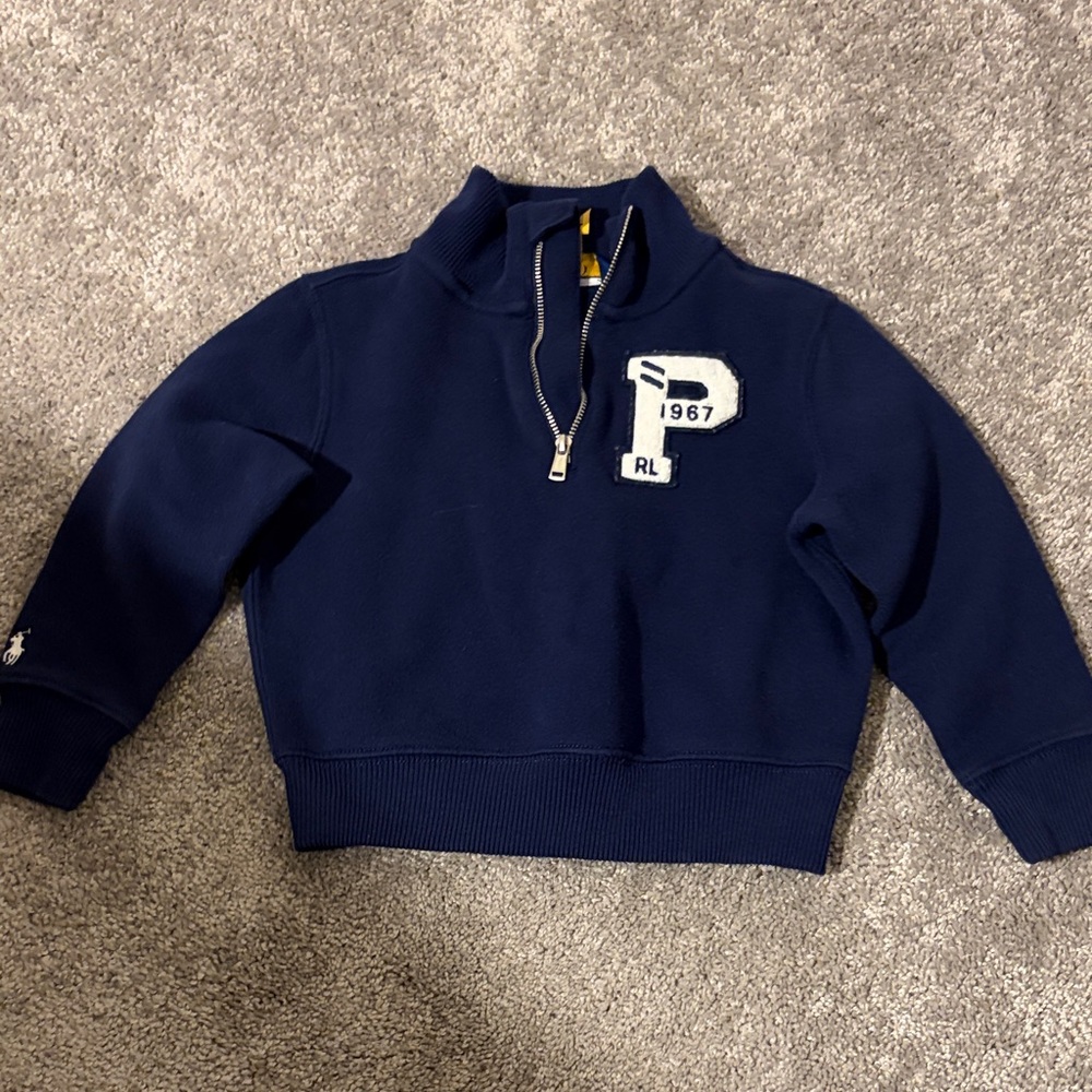 Polo by Ralph Lauren Kids Navy Half-Zip Sweatshirt